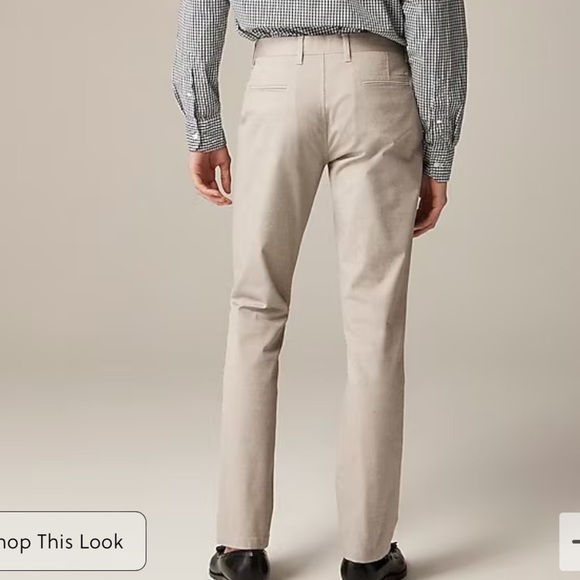 J crew Oxford khaki 484 Slim-fit tech oxford pant - Picture 3 of 7